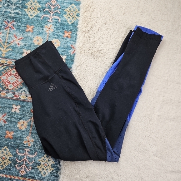 adidas Pants - Adidas Blue Black Legging Small CY6694